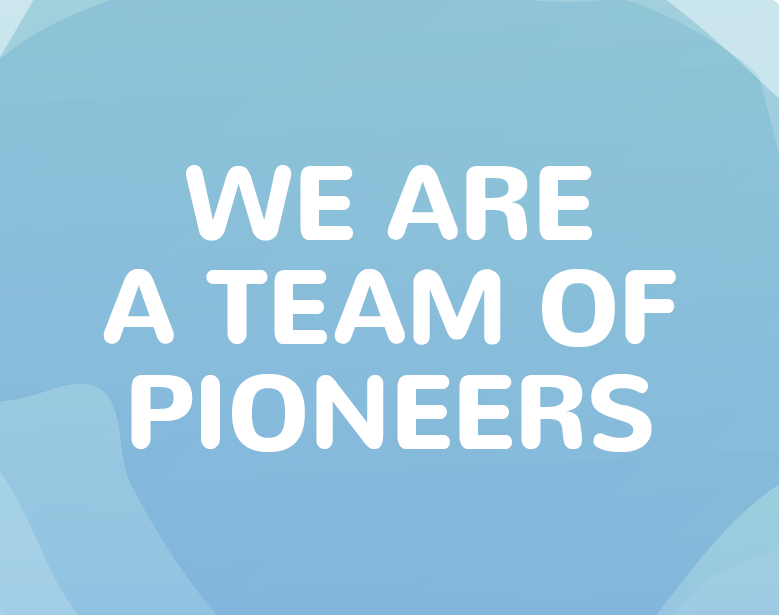 we are a team of pioneers